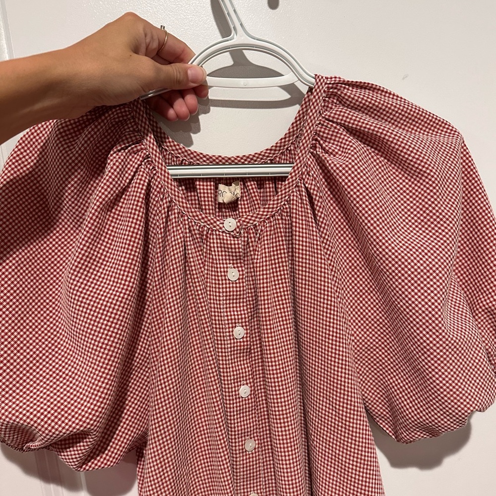 Red gingham dress - Picture 2 of 5